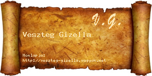 Veszteg Gizella névjegykártya